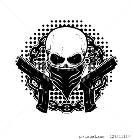 skull and two pistols 125311324