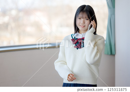 學生打電話 學生打電話 125311875