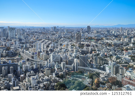 Panoramic Cityscape With Dramatic Sky and Modern Buildings, Tokyo Dec 9 2024 125312761