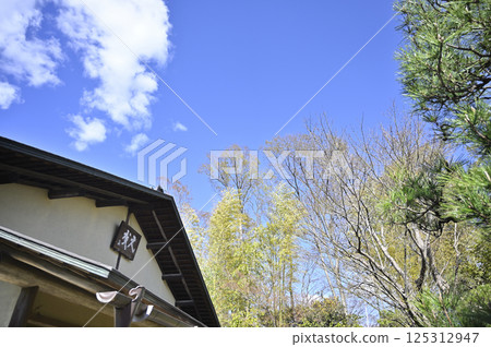 The blue sky seen from "Motoan" in Yurakuen (Inuyama City, Aichi Prefecture) The blue sky seen from "Motoan" in Yurakuen (Inuyama City, Aichi Prefecture) 125312947