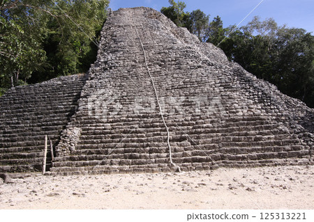 Great maya pyramid of Coba, Yucatan, mexico 125313221