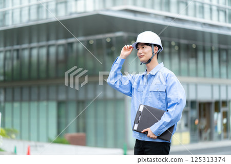 Men's helmet work clothes 125313374