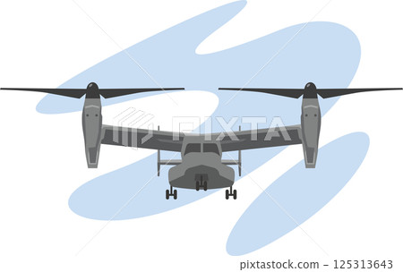 Illustration of an Osprey flying in the sky 125313643