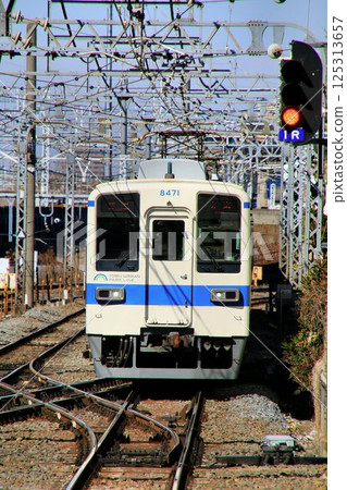 50 years old... Veteran commuter car "8000 series" running fast Tobu Urban Park Line 125313657