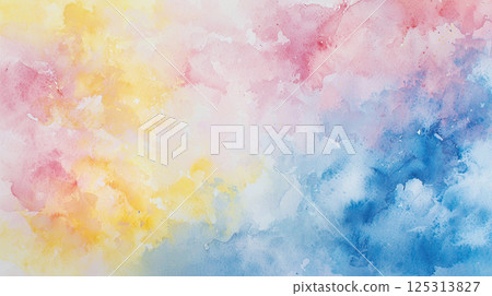 Pale color watercolor gradient background 125313827