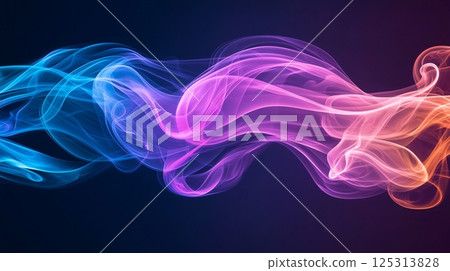 Colorful and abstract smoke flow background Colorful and abstract smoke flow background 125313828