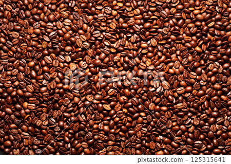 background of aromatic brown coffee beans background of aromatic brown coffee beans 125315641
