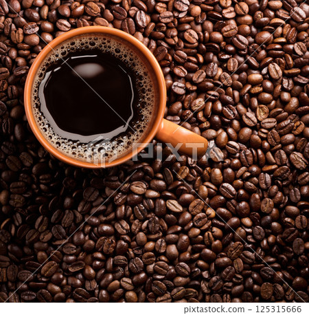 Coffee in a cup 125315666