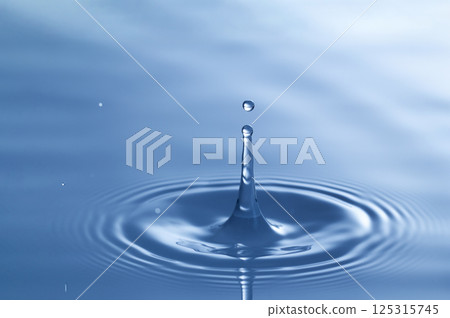 Falling drop of rain Falling drop of rain 125315745