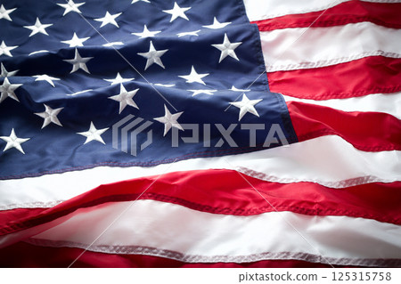 Close-up american flag 125315758