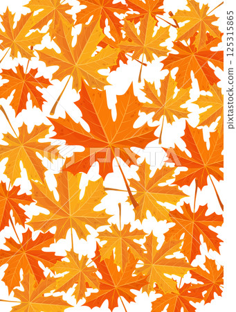 Seamless pattern with colorful maple leaves stock illustration 125315865