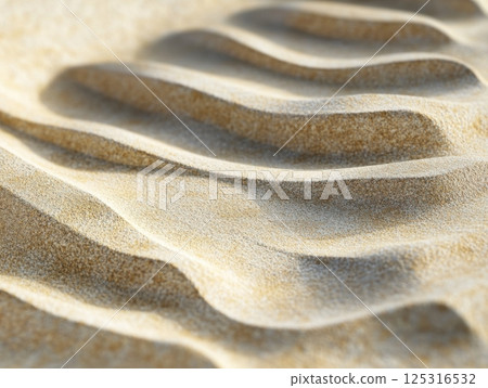Zen garden-inspired patterns with gentle raked sand textures and natural tones 125316532