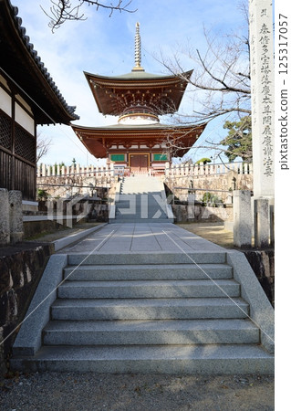 大阪府岸和田市久米田寺境內的寶塔景觀 大阪府岸和田市久米田寺境內的寶塔景觀 125317057