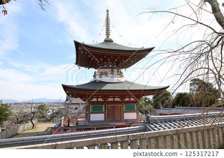 大阪府岸和田市久米田寺境內的寶塔景觀 大阪府岸和田市久米田寺境內的寶塔景觀 125317217