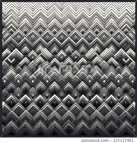 Monochromatic Geometric Pattern  125317461