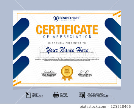 Certificate of Appreciation Design Template. Certificate of Achievement Design Template Certificate of Appreciation Design Template. Certificate of Achievement Design Template 125318466