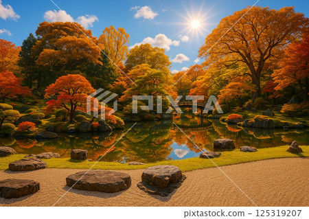 Autumn leaves in Sanboin Garden, Daigoji Temple 125319207