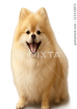 微笑的博美犬 125319973