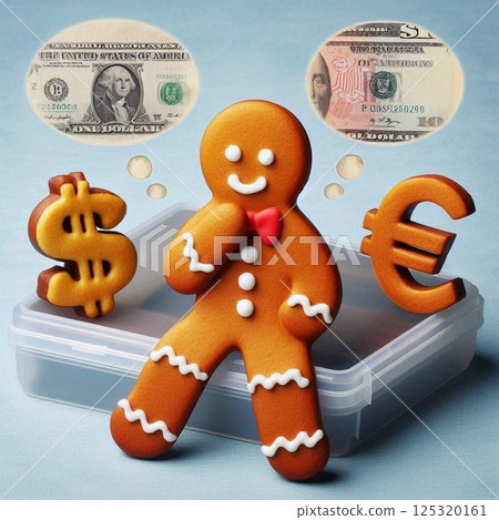 Gingerbread Man is stepping into the world of investing. Even sweets seem to be affected by currency fluctuations. 125320161