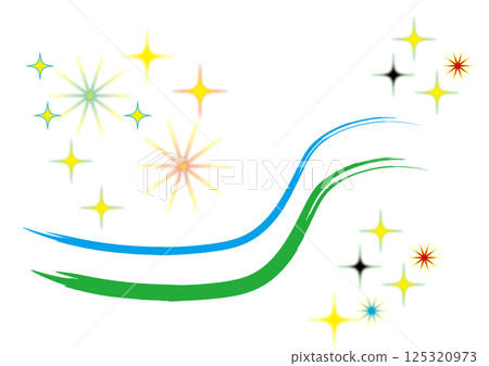 Shining background material ① 125320973