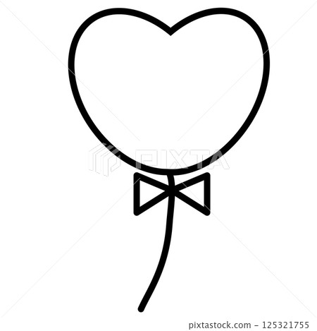 心形氣球圖標 125321755