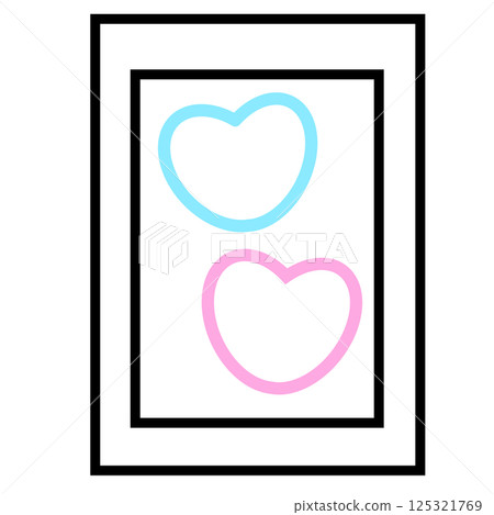 Three-color welcome board icon Three-color welcome board icon 125321769