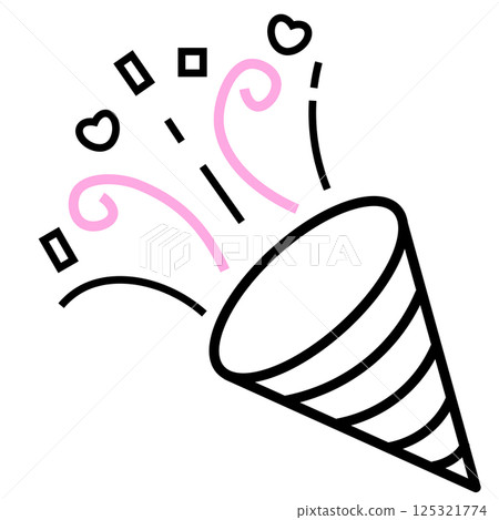 Two-color cracker icon 125321774