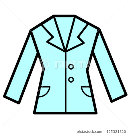 藍色燕尾服（上身）圖標 125321820