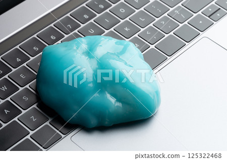 Blue gel slime compound Blue gel slime compound 125322468