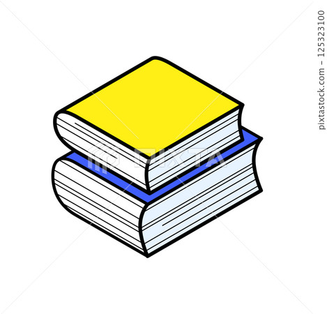 兩本堆疊的書-等距 125323100