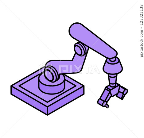 Robot arm isometric Robot arm isometric 125323138