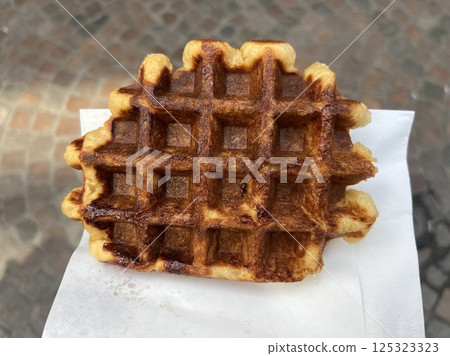 Liege-style waffles in Bruges, Belgium Liege-style waffles in Bruges, Belgium 125323323