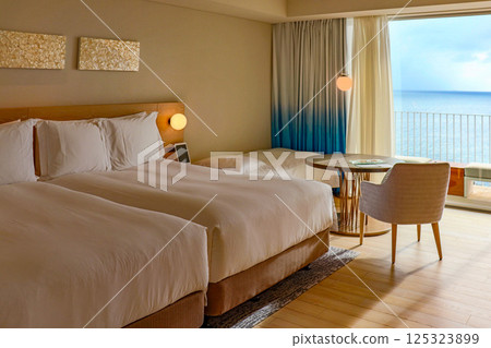 Guest rooms at Iraf SUI Luxury Collection, a foreign-affiliated resort hotel in the southern island of Miyakojima 125323899