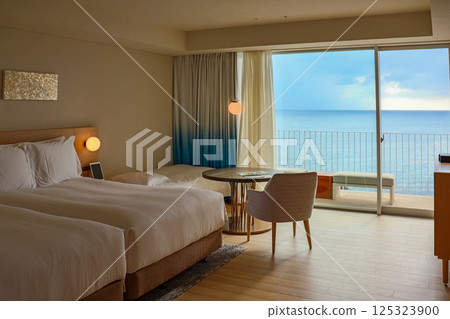 Guest rooms at Iraf SUI Luxury Collection, a foreign-affiliated resort hotel in the southern island of Miyakojima Guest rooms at Iraf SUI Luxury Collection, a foreign-affiliated resort hotel in the southern island of Miyakojima 125323900