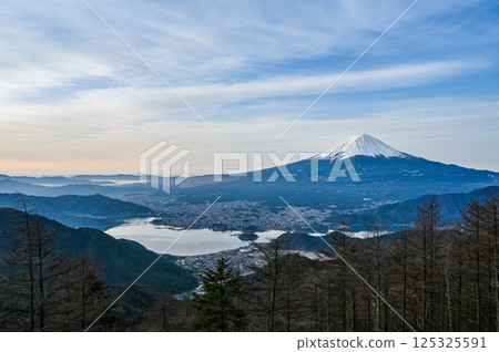Lake Kawaguchi and Mount Fuji in Yamanashi Prefecture Lake Kawaguchi and Mount Fuji in Yamanashi Prefecture 125325591