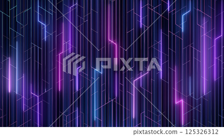 Neon Lines Falling Loop Background 125326312