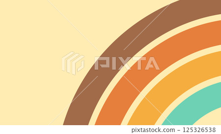 Groovy line rainbow abstract retro style background Groovy line rainbow abstract retro style background 125326538