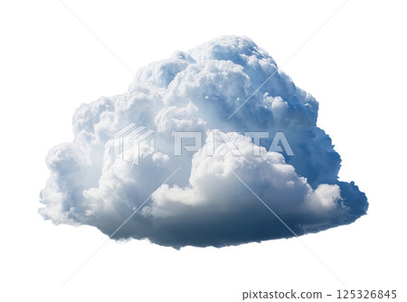 Ethereal White Cumulus Cloud with Subtle Shading Ethereal White Cumulus Cloud with Subtle Shading 125326845
