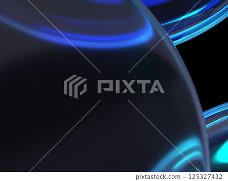 Abstract 3D illustration of aligned crystal lenses 125327432