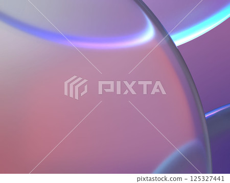 Abstract 3D illustration of aligned crystal lenses 125327441