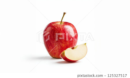 看起來很美味的紅蘋果 125327517