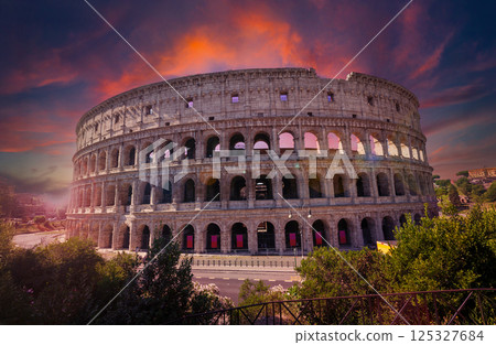 Colosseum in Rome, Italy. 125327684