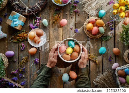 Easter holiday background 125328200