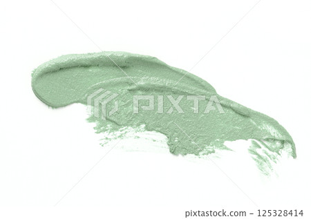 A sample of cosmetic clay for a body or face mask. White background 125328414