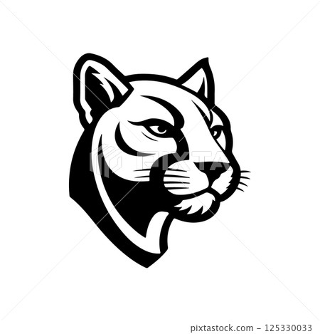 Illustration of pantera head on white background. Design element for logo, label, emblem, sign, poster, t shirt. Vector illustration Illustration of pantera head on white background. Design element for logo, label, emblem, sign, poster, t shirt. Vector illustration 125330033