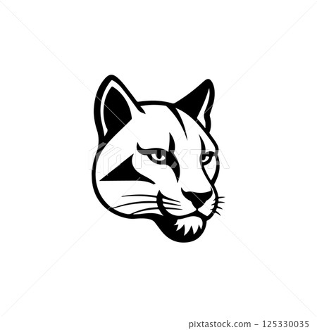 Illustration of pantera head on white background. Design element for logo, label, emblem, sign, poster, t shirt. Vector illustration Illustration of pantera head on white background. Design element for logo, label, emblem, sign, poster, t shirt. Vector illustration 125330035