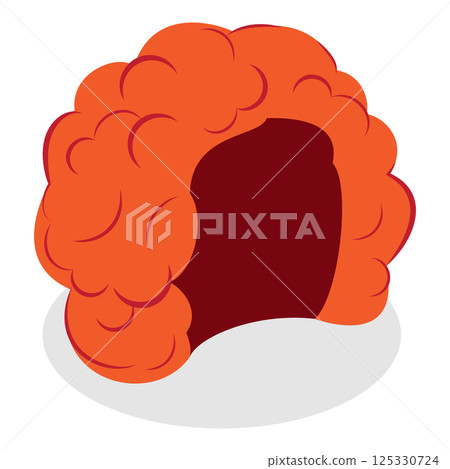 3D Isometric Flat  Set of Equipment For Sport Team Fans. Item 8 125330724