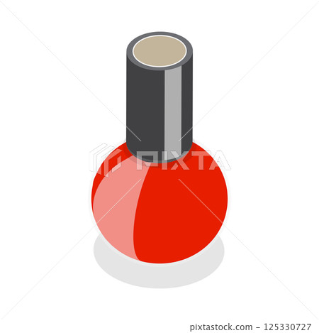 3D Isometric Flat Illustration of Manicure Procedure. Item 5 3D Isometric Flat Illustration of Manicure Procedure. Item 5 125330727
