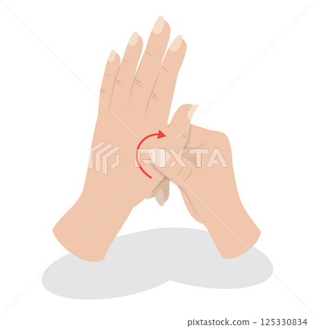 3D Isometric Flat Illustration of Spa Manicure. Item 1 3D Isometric Flat Illustration of Spa Manicure. Item 1 125330834