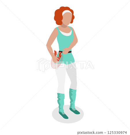 3D Isometric Flat  Set of Body Pain. Item 4 125330974